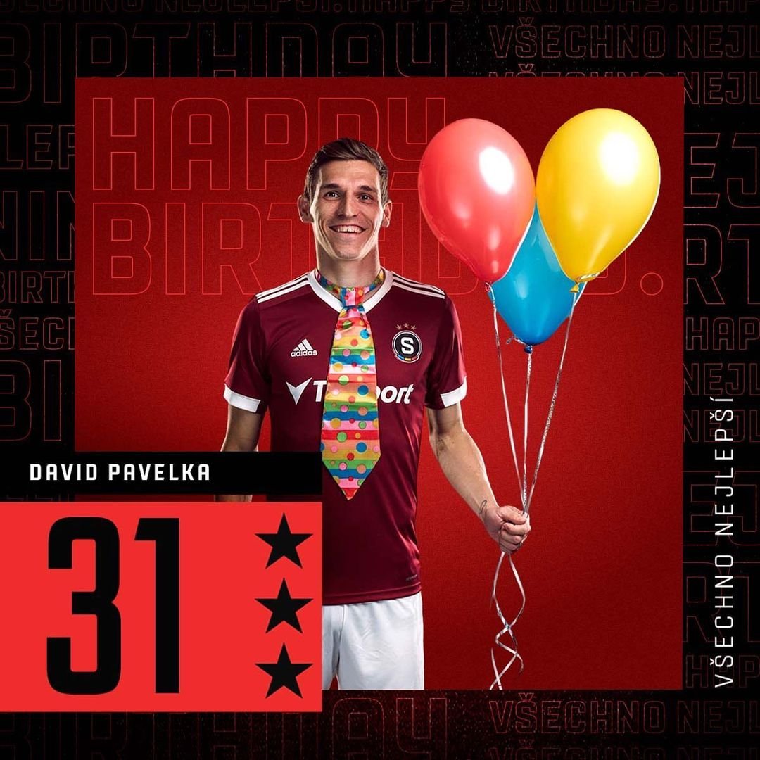 ? David Pavelka má narozeniny! @davapavelka, přejeme všechno nejlepší, hodně zdraví, štěstí a hlavně, ať máš večer o důvod víc slavit! ? #acsparta